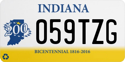 IN license plate 059TZG
