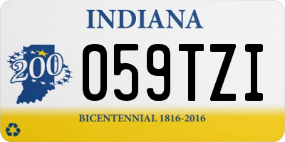 IN license plate 059TZI