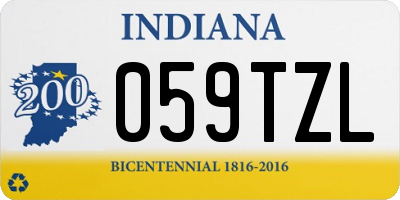 IN license plate 059TZL