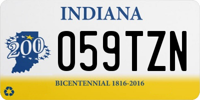IN license plate 059TZN