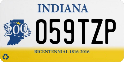IN license plate 059TZP