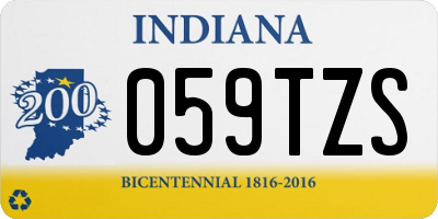 IN license plate 059TZS