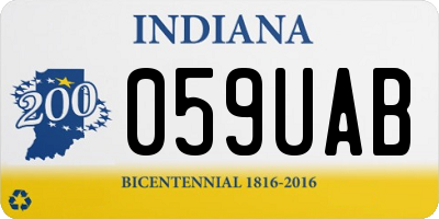 IN license plate 059UAB
