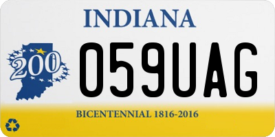 IN license plate 059UAG
