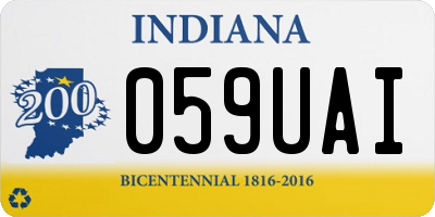 IN license plate 059UAI