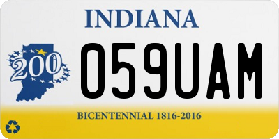 IN license plate 059UAM