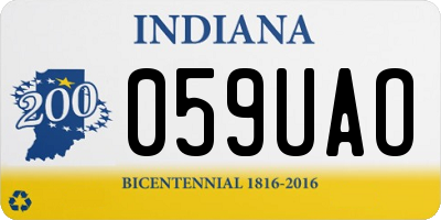 IN license plate 059UAO