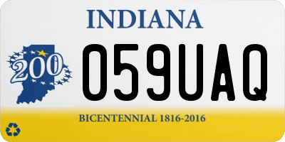IN license plate 059UAQ