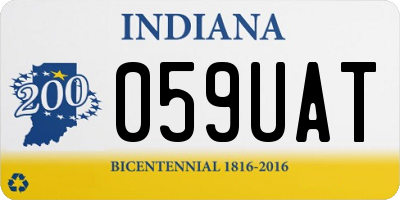 IN license plate 059UAT