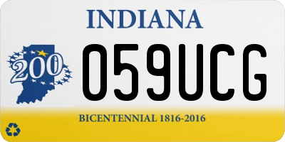 IN license plate 059UCG