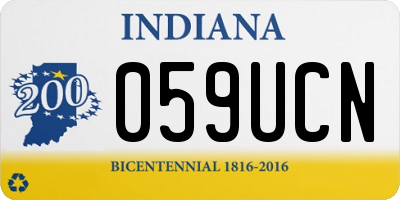 IN license plate 059UCN