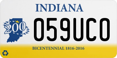 IN license plate 059UCO