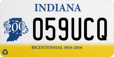 IN license plate 059UCQ