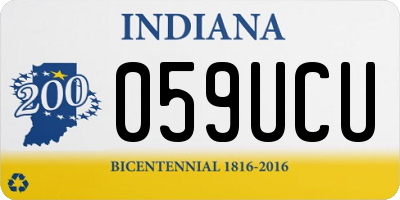 IN license plate 059UCU