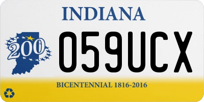 IN license plate 059UCX
