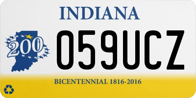 IN license plate 059UCZ