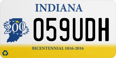 IN license plate 059UDH