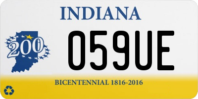 IN license plate 059UE