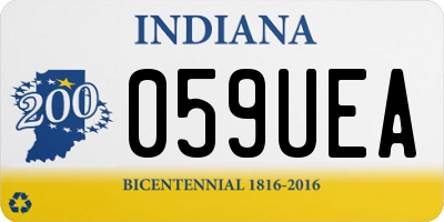 IN license plate 059UEA