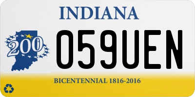 IN license plate 059UEN