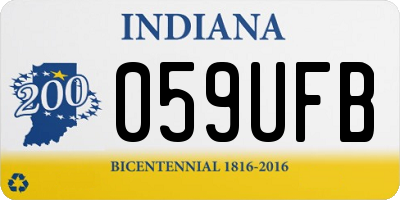IN license plate 059UFB