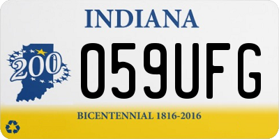 IN license plate 059UFG