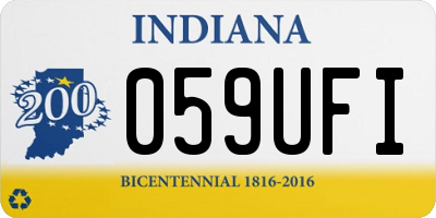 IN license plate 059UFI