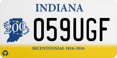 IN license plate 059UGF