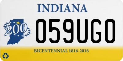 IN license plate 059UGO