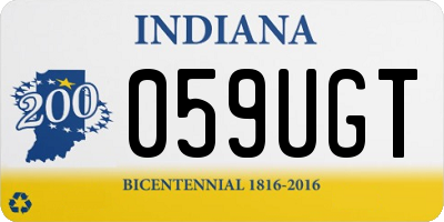 IN license plate 059UGT