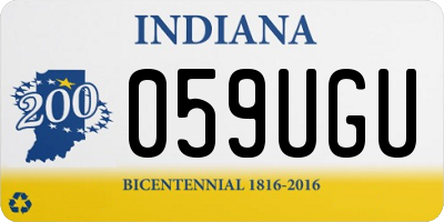 IN license plate 059UGU