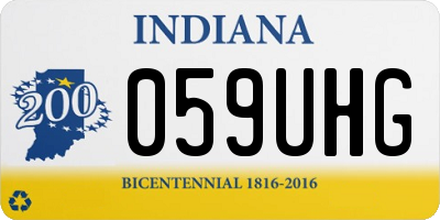 IN license plate 059UHG