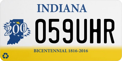 IN license plate 059UHR