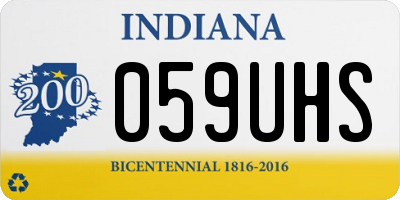 IN license plate 059UHS