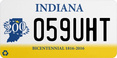 IN license plate 059UHT