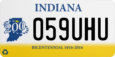 IN license plate 059UHU