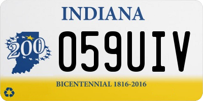 IN license plate 059UIV