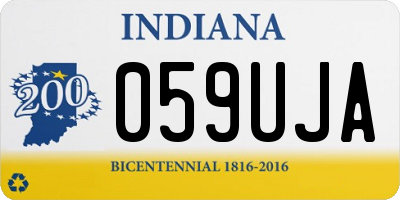 IN license plate 059UJA