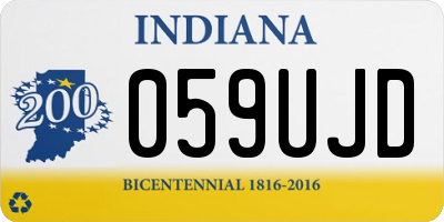 IN license plate 059UJD