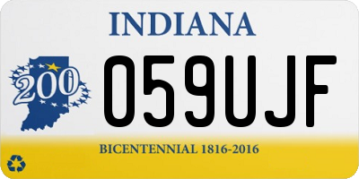 IN license plate 059UJF