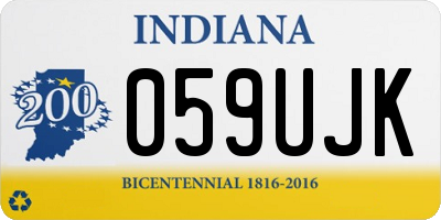 IN license plate 059UJK