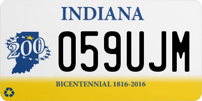 IN license plate 059UJM