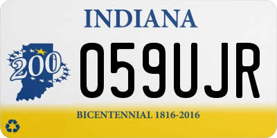 IN license plate 059UJR