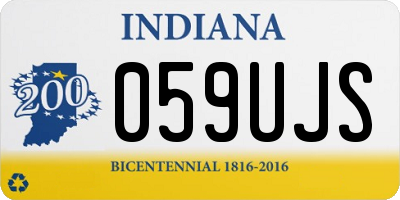 IN license plate 059UJS