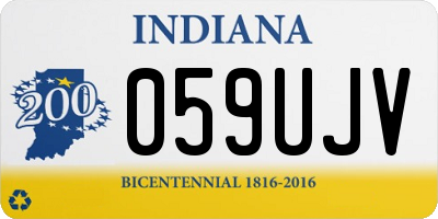 IN license plate 059UJV