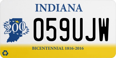 IN license plate 059UJW