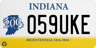 IN license plate 059UKE