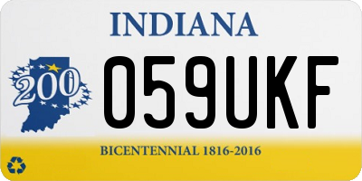IN license plate 059UKF
