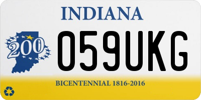 IN license plate 059UKG