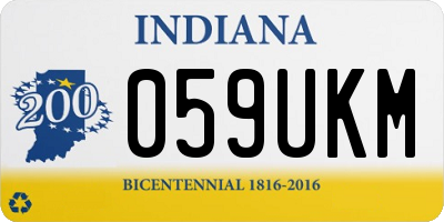 IN license plate 059UKM